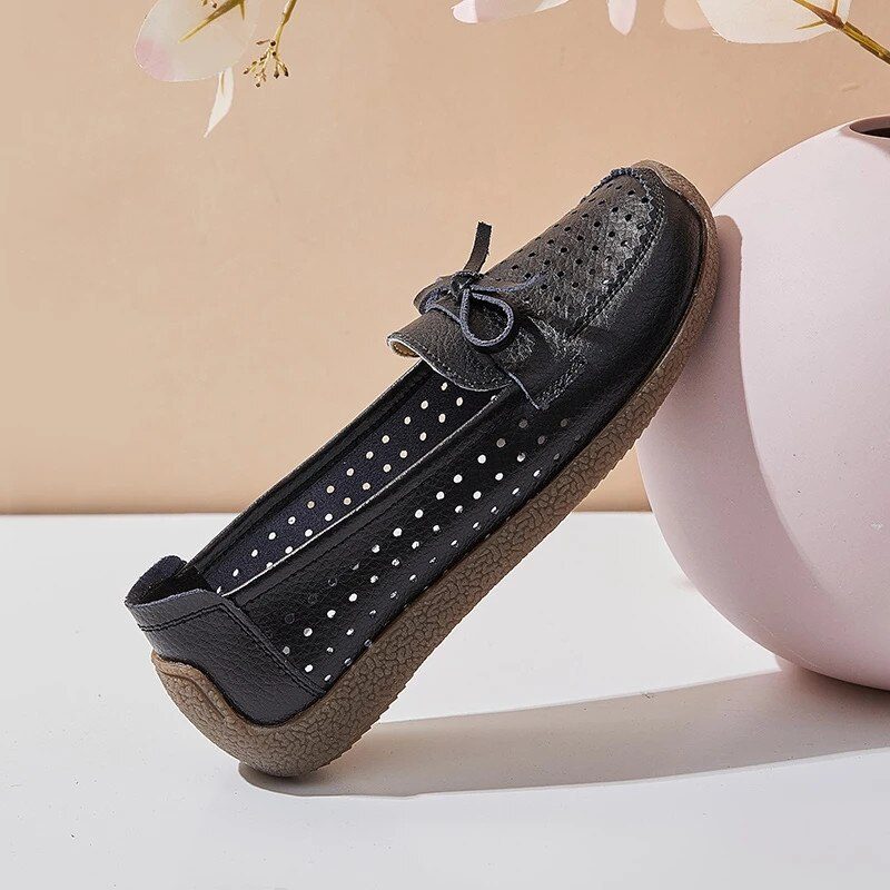Nicole Sommer Slip-on Loafer Sorte Sko Til Kvinder - Sort