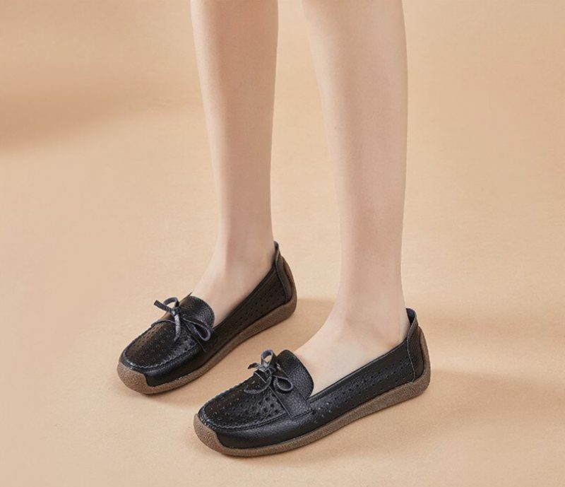 Nicole Sommer Slip-on Loafer Sorte Sko Til Kvinder - Sort