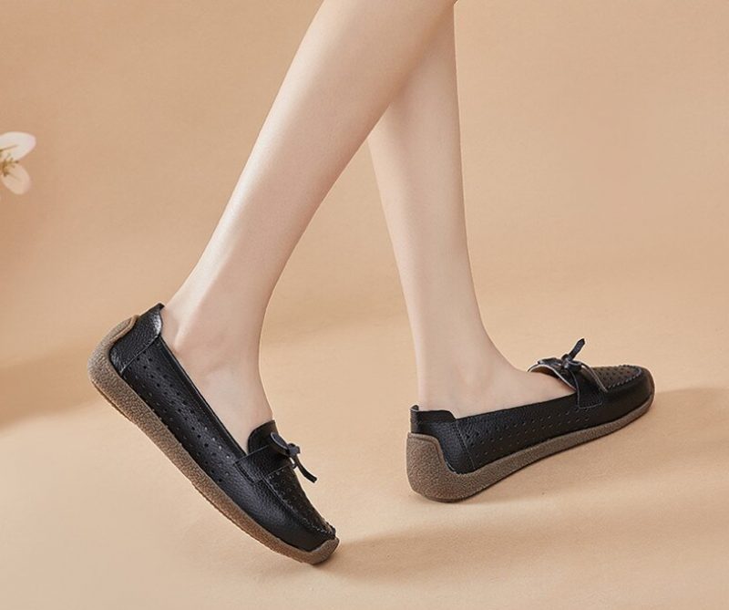 Nicole Sommer Slip-on Loafer Sorte Sko Til Kvinder - Sort