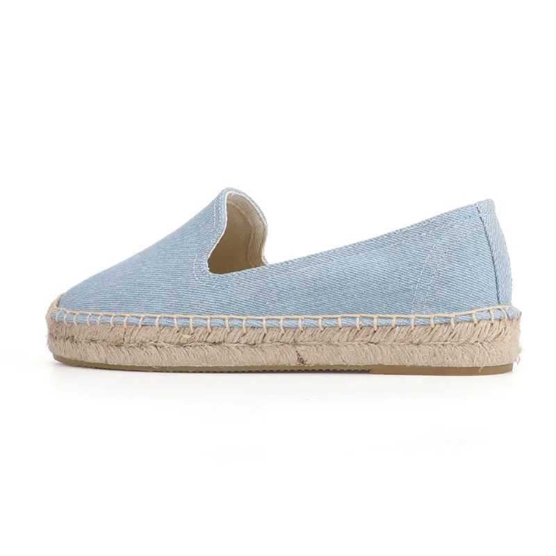 Nidia Slip On Espadriller Til Kvinder - Himmelblå