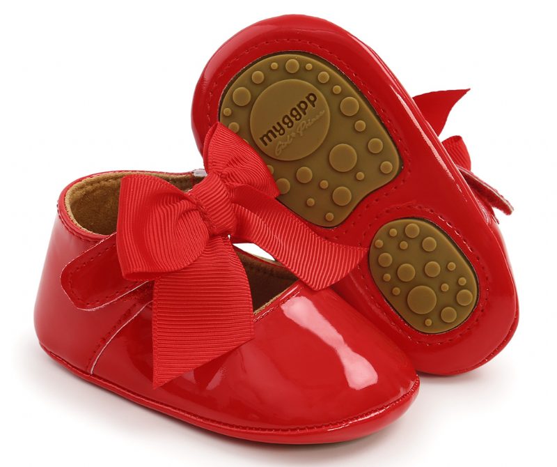 Nilse Babypigekjole Moccasin - Rød