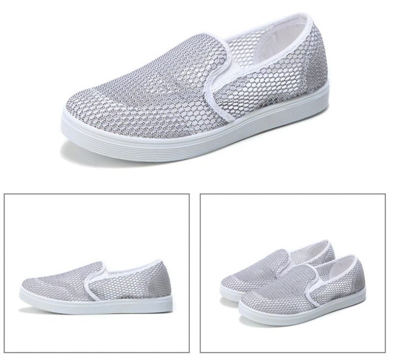 Ninel Damemode Flade Åndbare Loafers Sko - Pink