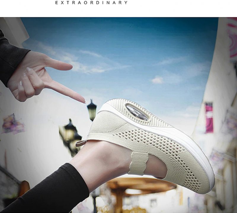 Ninoska Platform Slip-on Sorte Sko Til Kvinder - Sort