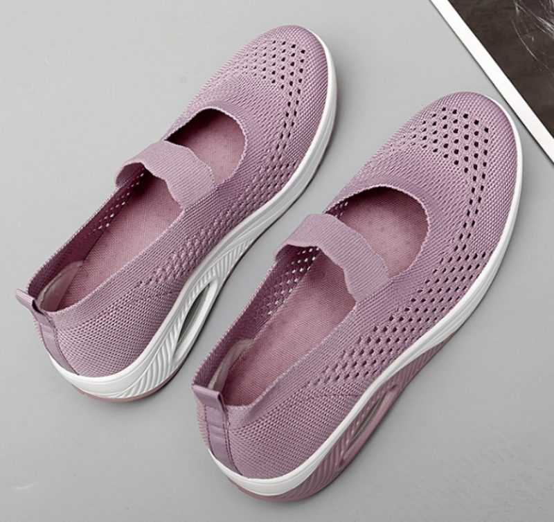 Ninoska Platform Slip-on Sorte Sko Til Kvinder - Sort