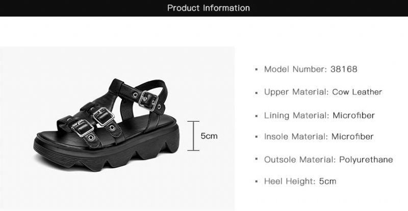 Noel Platform Sandal Til Kvinder - Sort