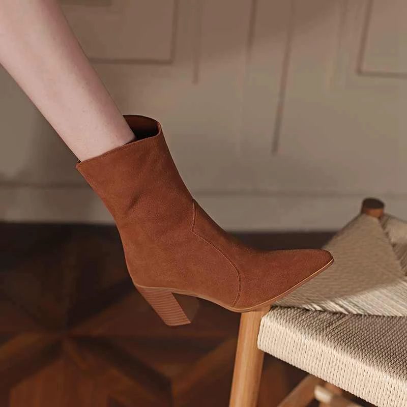 Nøgle Damestøvler - Beige