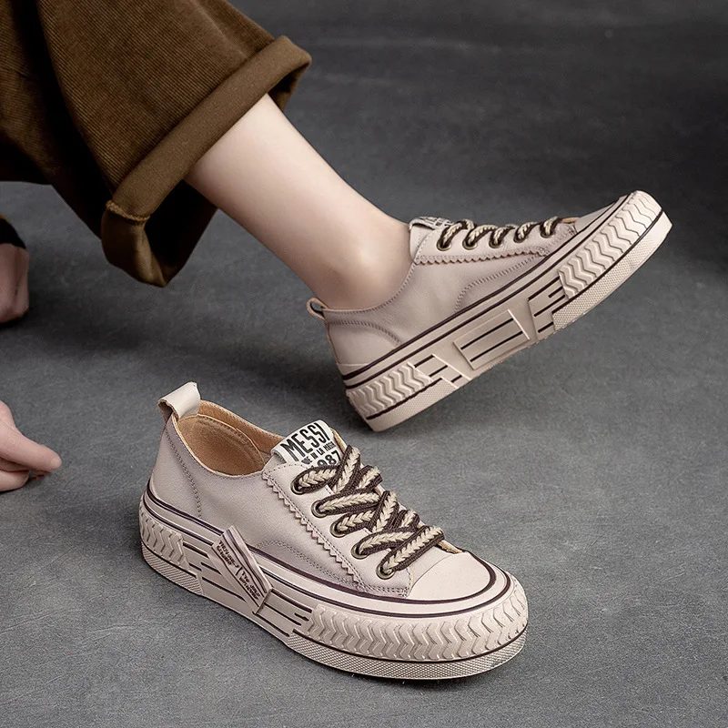 Norys Komfortable Sneakers Med Snøre Til Kvinder - Grøn