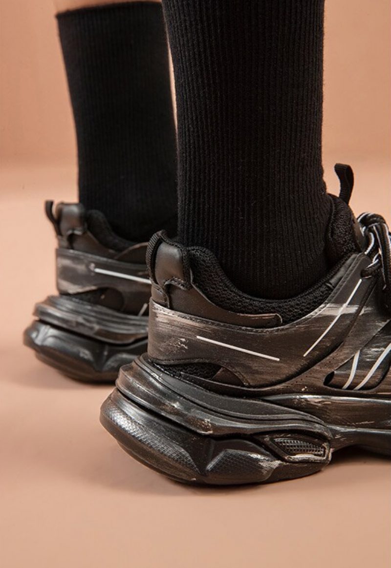 Novak Sneaker I Høj Kvalitet Til Kvinder - Sort Sølv