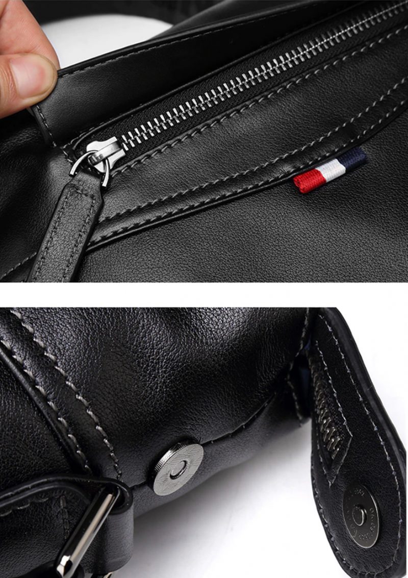 Octavio Crossbody-håndtaske Til Mænd - Sort