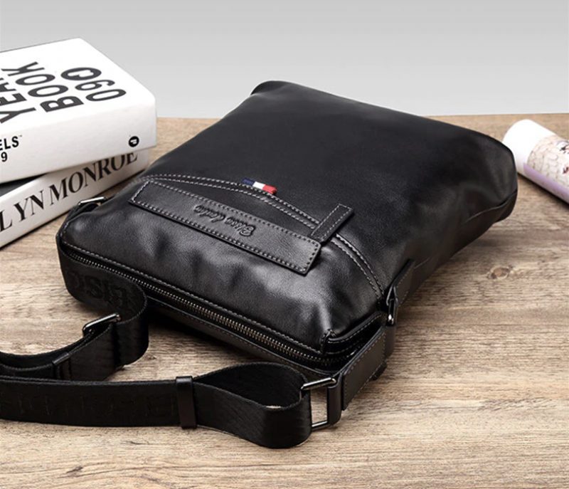 Octavio Crossbody-håndtaske Til Mænd - Sort