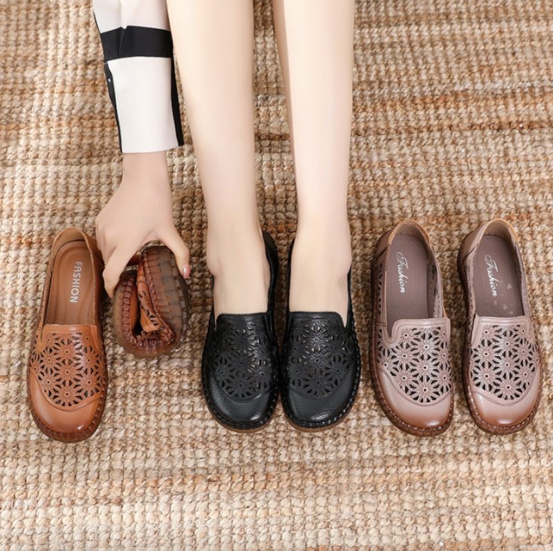 Olga Dame Loafer Sko - khaki
