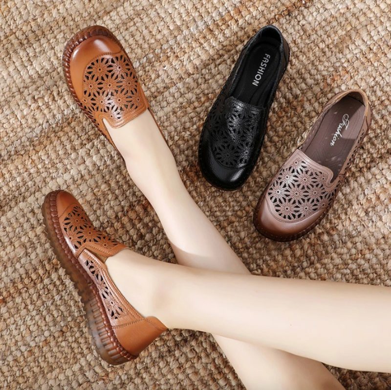Olga Dame Loafer Sko - khaki