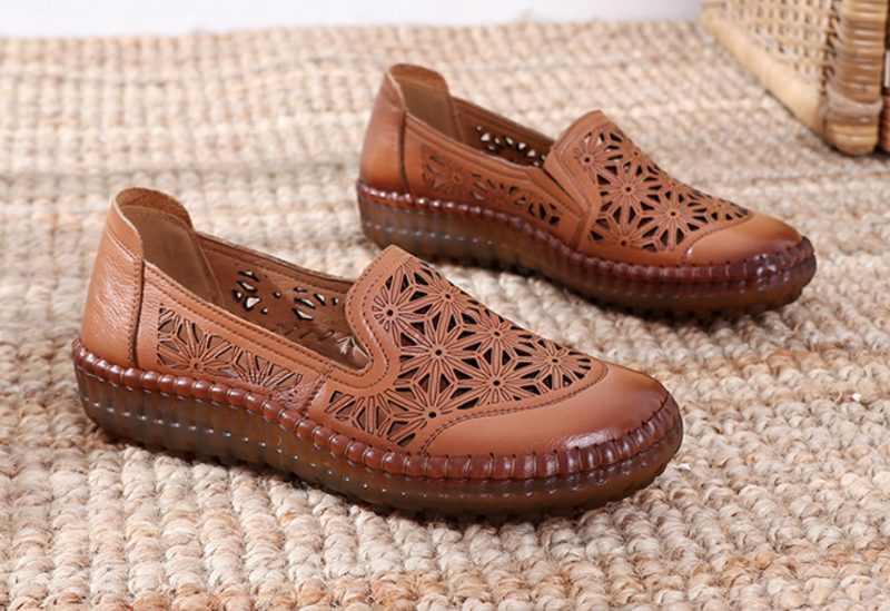 Olga Dame Loafer Sko - khaki