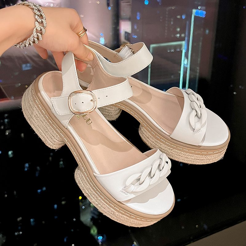 Olga Platform Casual Sandaler Til Kvinder - Gul