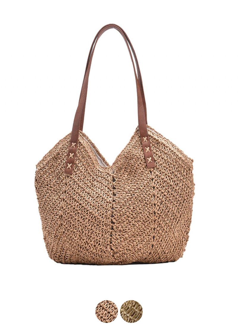 Oliver Dame Håndtaske Woven Beach