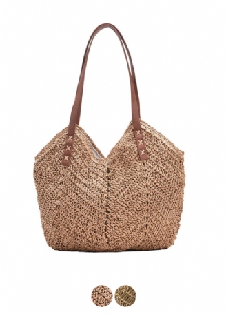 Oliver Dame Håndtaske Woven Beach