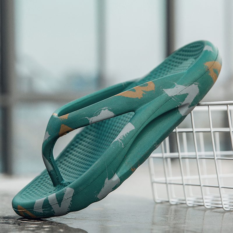 Omar Casual Flip-flops Til Mænd - Khaki