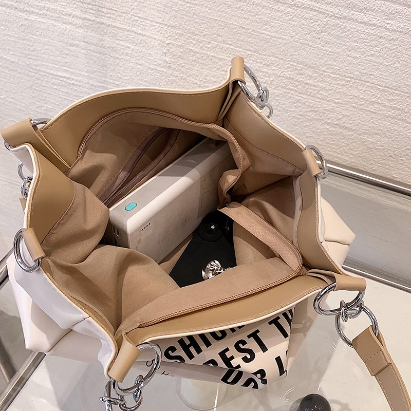 Onozo Designer Large Tote Håndtaske Til Kvinder - Khaki