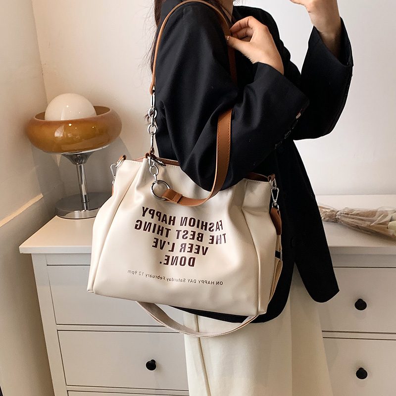 Onozo Designer Large Tote Håndtaske Til Kvinder - Khaki
