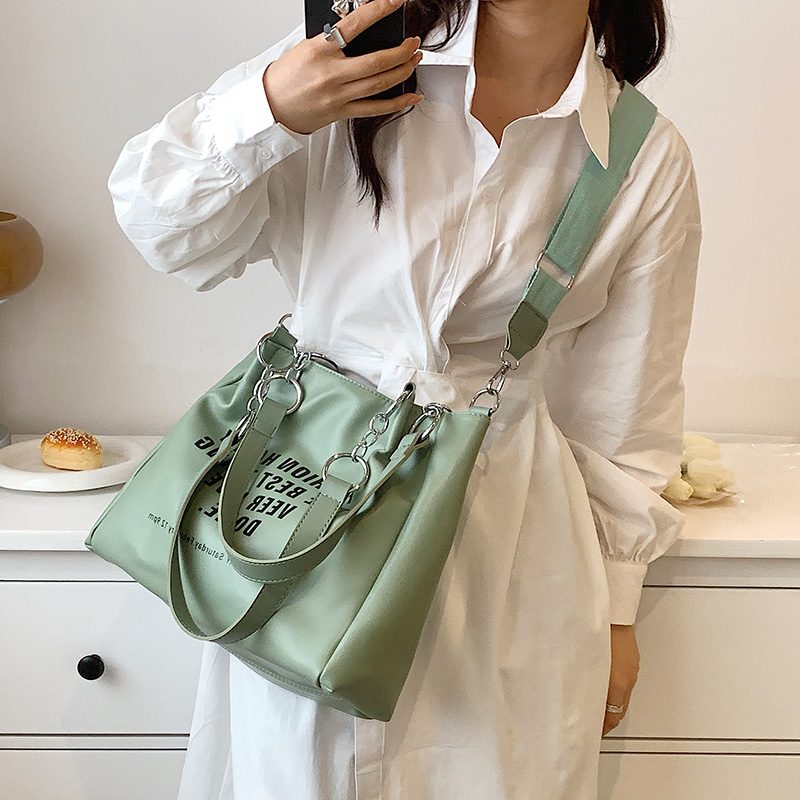 Onozo Designer Large Tote Håndtaske Til Kvinder - Khaki