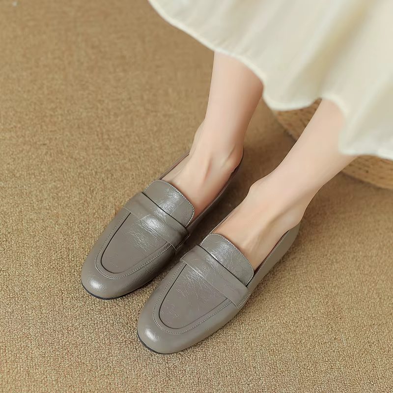 Oriana Casual Loafers I Læder Til Kvinder - Sort