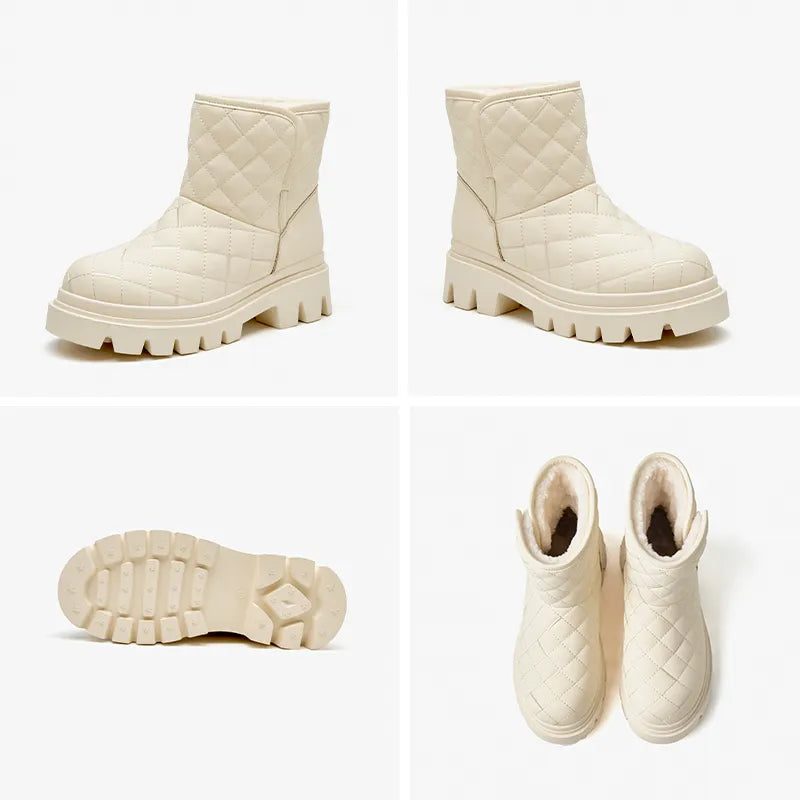 Oriana Snestøvler Til Kvinder - Beige