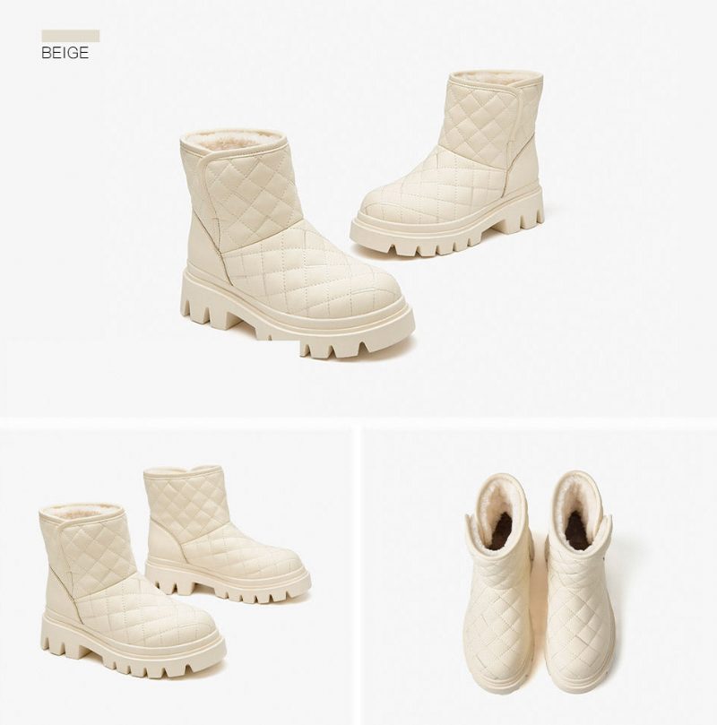 Oriana Snestøvler Til Kvinder - Beige