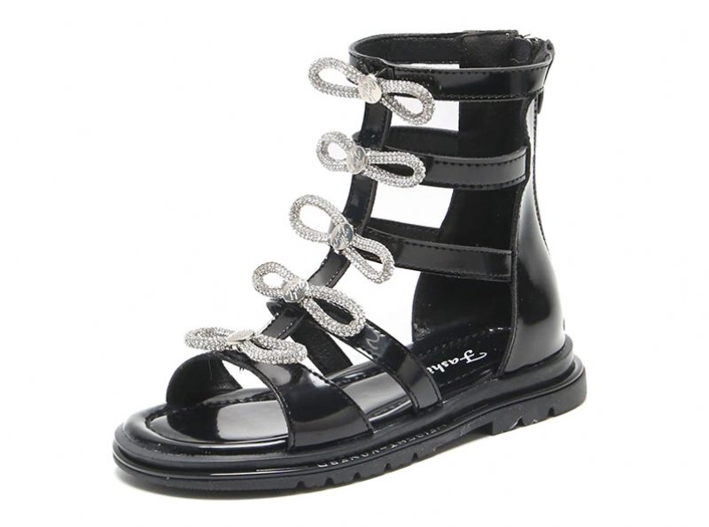 Orlin Piger Gladiator Sandal - Sort