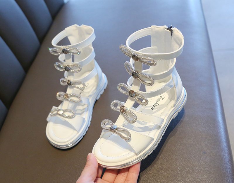 Orlin Piger Gladiator Sandal - Sort