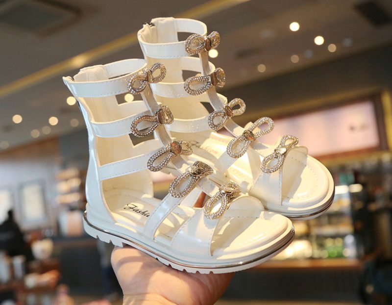 Orlin Piger Gladiator Sandal - Sort