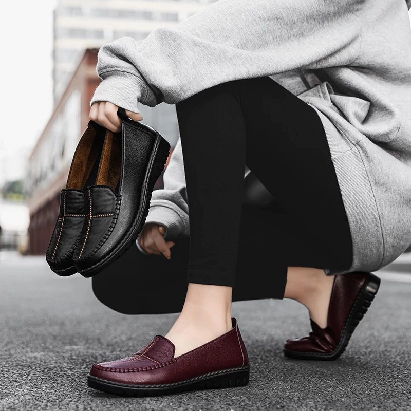 Ornelia Slip-on Loafer Sko Til Kvinder - Rød