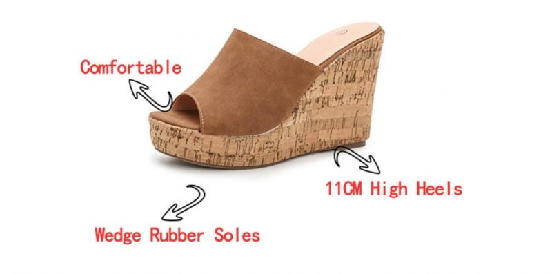 Palmira Wedges - Sort