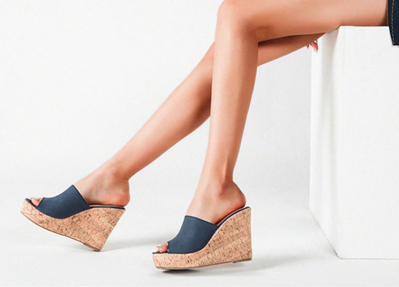 Palmira Wedges - Sort