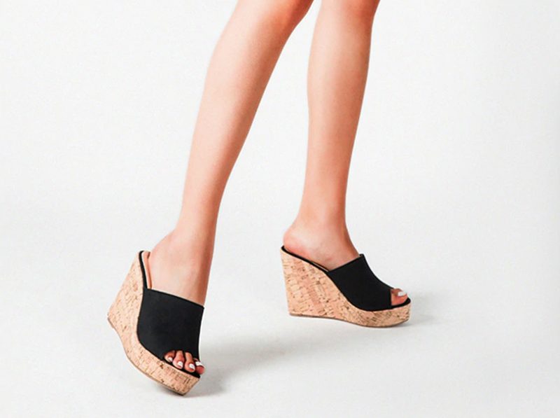 Palmira Wedges - Sort