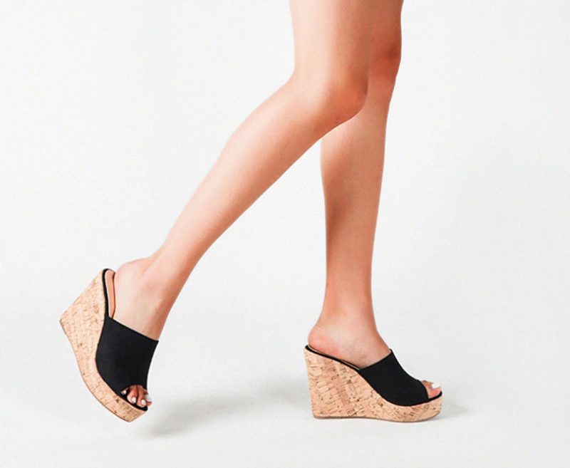 Palmira Wedges - Sort