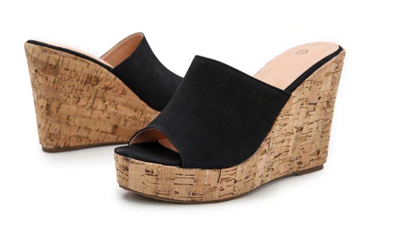 Palmira Wedges - Sort