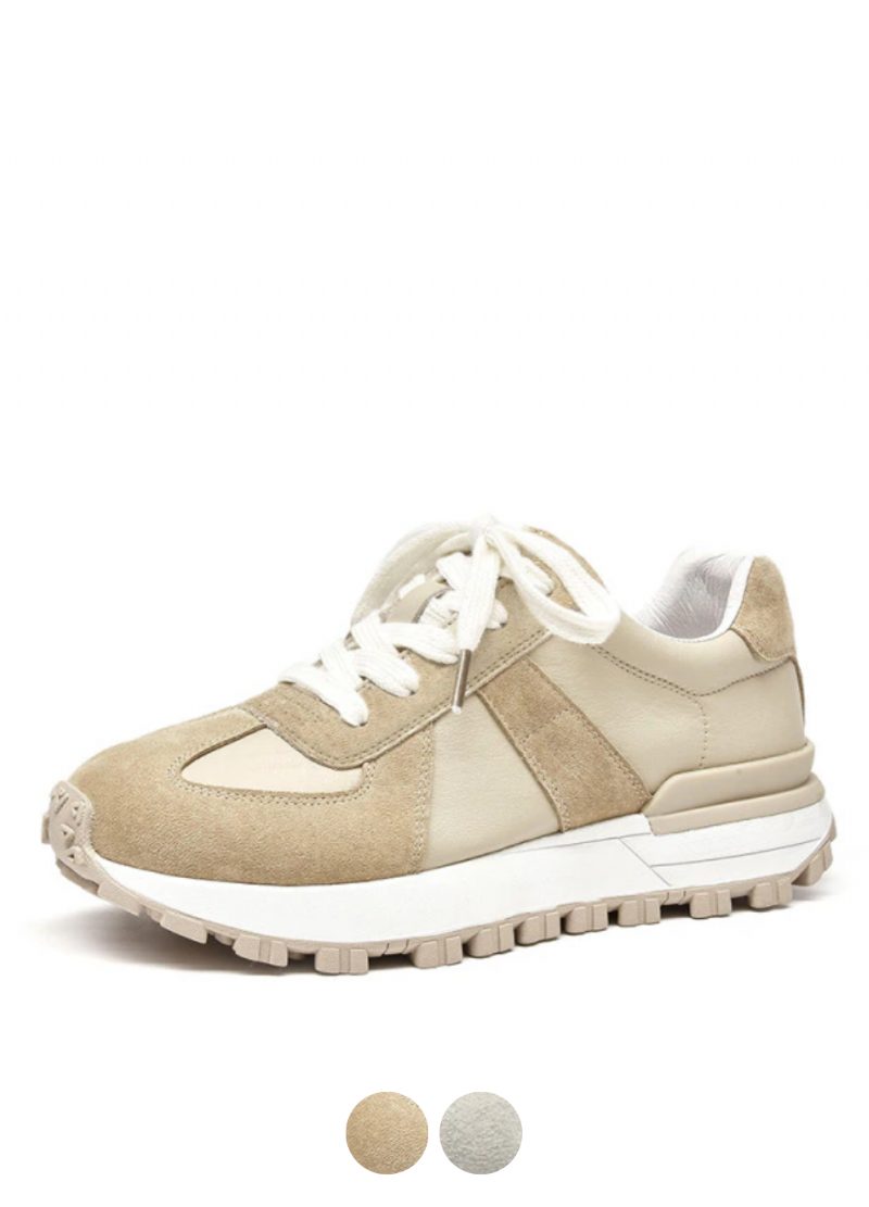 Panina Platform Sneaker I Flad Læder Til Kvinder