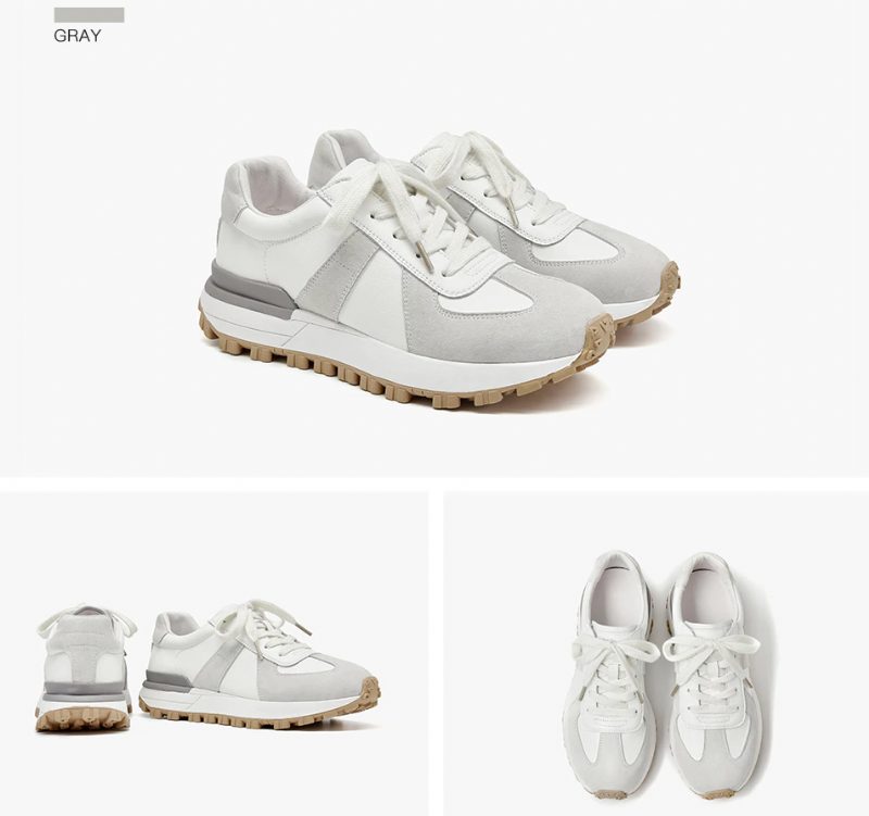 Panina Platform Sneaker I Flad Læder Til Kvinder - Brun