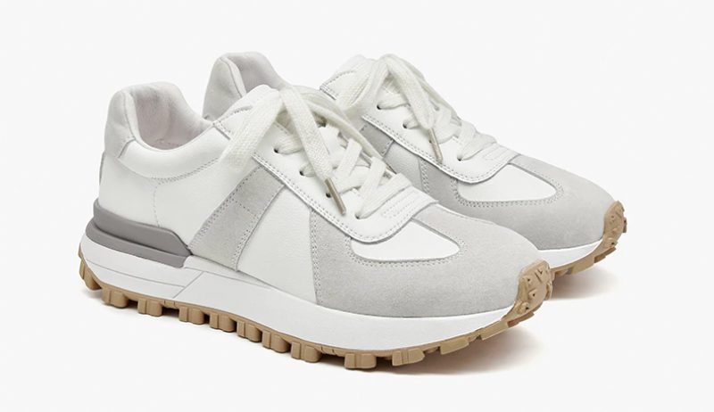 Panina Platform Sneaker I Flad Læder Til Kvinder - Brun