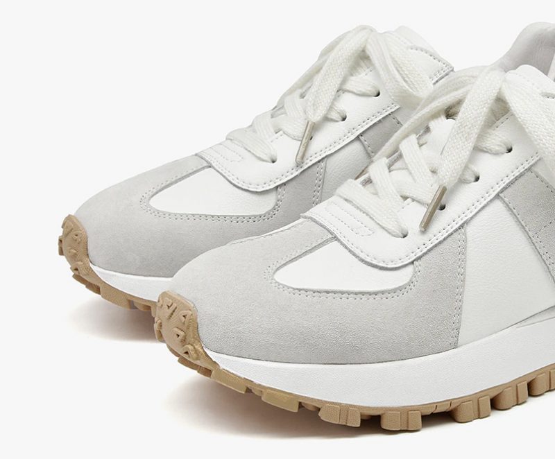 Panina Platform Sneaker I Flad Læder Til Kvinder - Brun