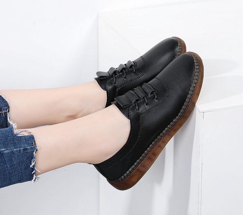 Panise Slip-on Ballet Sports Sorte Sko Til Kvinder - Sort