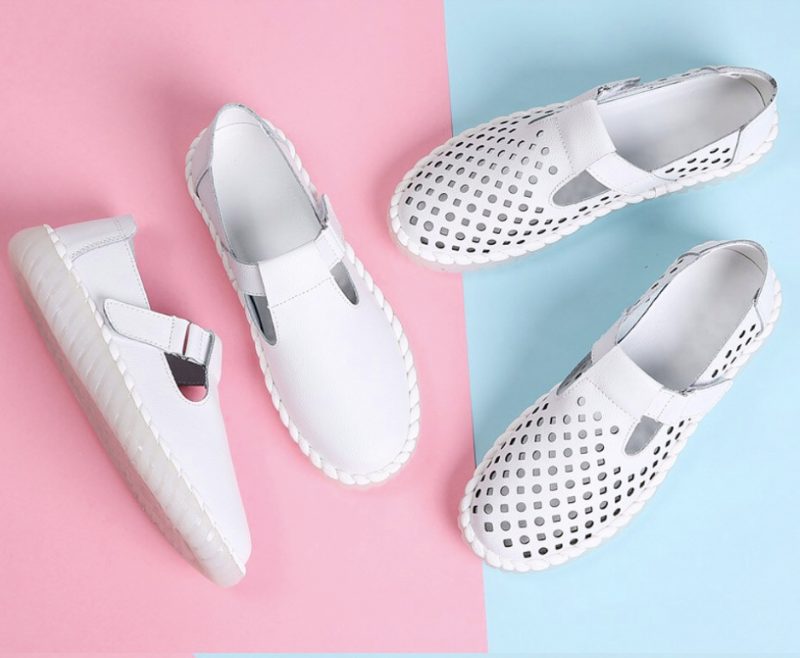 Papoila Loafers - Hvid hul