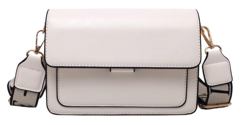 Pardillo Crossbody-håndtaske I Læder Med Flap Til Kvinder - Hvid