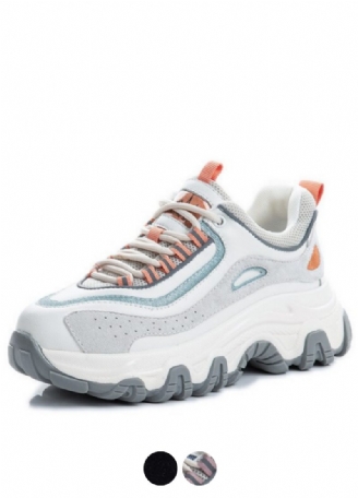 Pasquali Dame Sneakers Sko Ægte Læder Med Platform