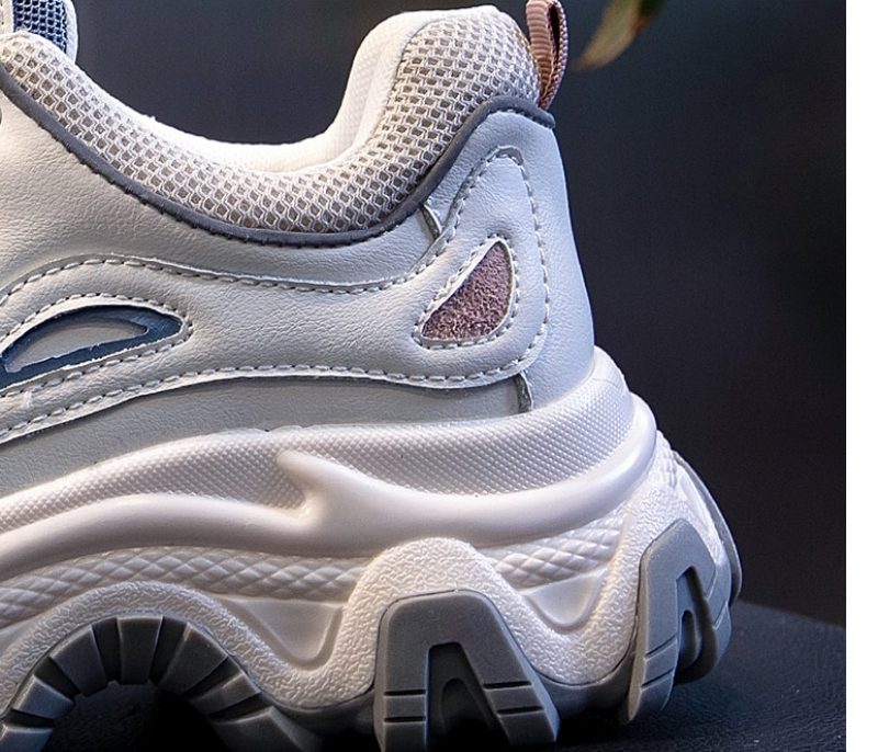 Pasquali Dame Sneakers Sko Ægte Læder Med Platform - Orange