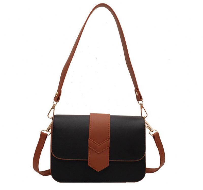 Patric Lille Designer Læder Crossbody Håndtaske Til Kvinder - Sort