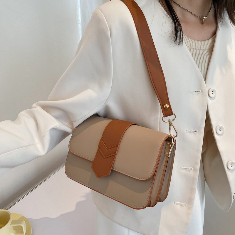 Patric Lille Designer Læder Crossbody Håndtaske Til Kvinder - Sort