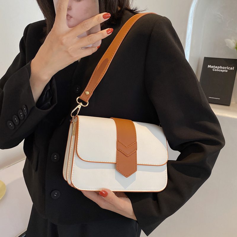 Patric Lille Designer Læder Crossbody Håndtaske Til Kvinder - Sort