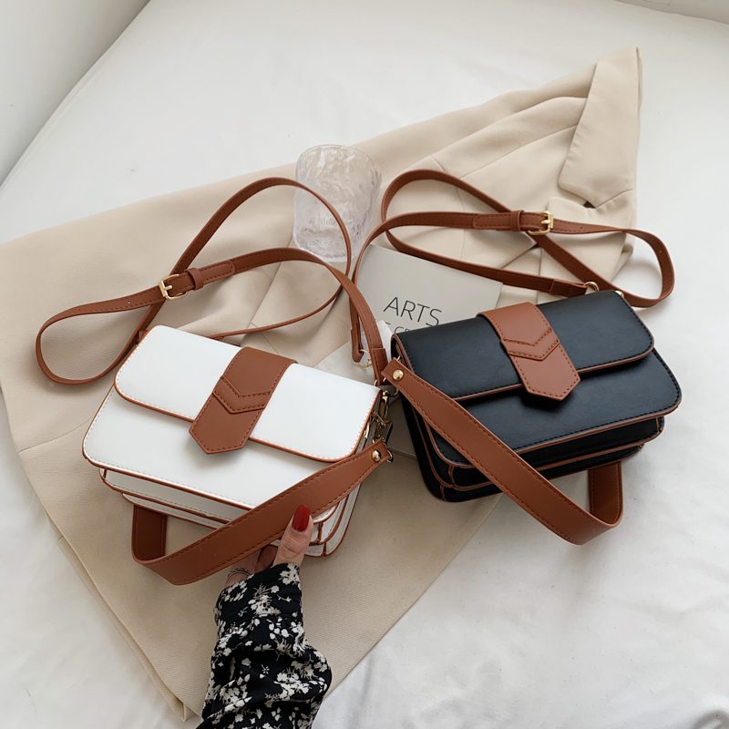 Patric Lille Designer Læder Crossbody Håndtaske Til Kvinder - Sort
