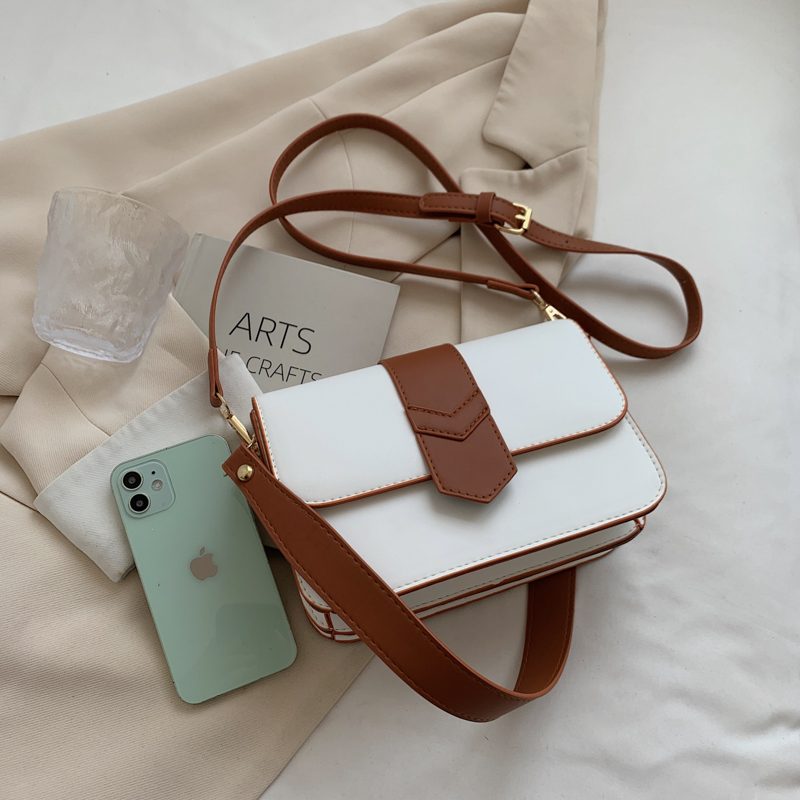 Patric Lille Designer Læder Crossbody Håndtaske Til Kvinder - Sort